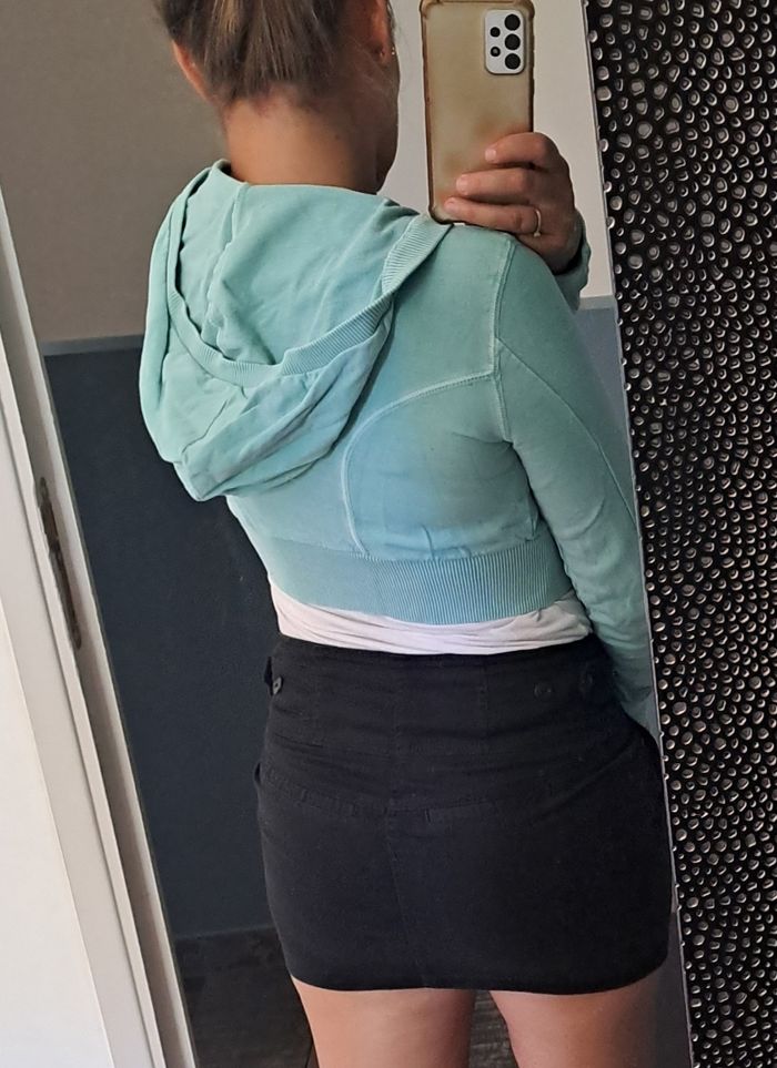 Veste courte femmes colorie menthe H&M taille 38 - photo numéro 6
