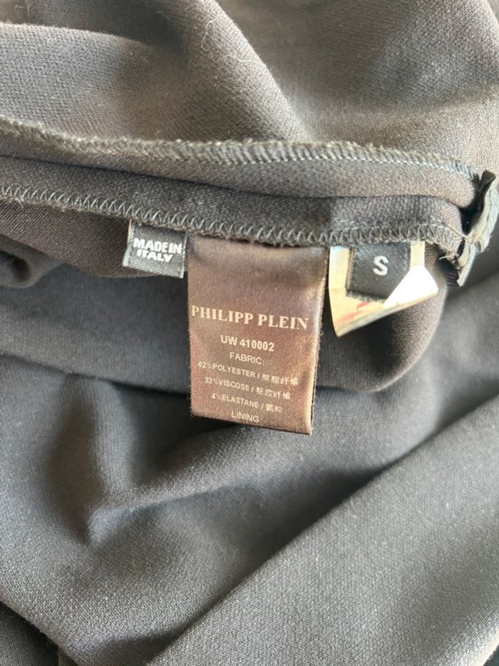Robe peplum noir Philipp plein portée une soirée - photo numéro 18