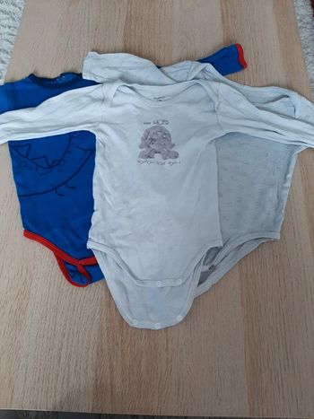 Lot de 3 bodys manches longues 12 mois
