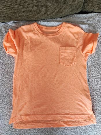 Tee shirt garçon orange 5/ 6ans