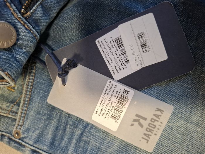 Beau jean Kaporal femme slim standard 34 cobalt neuf et étiqueté - photo numéro 7