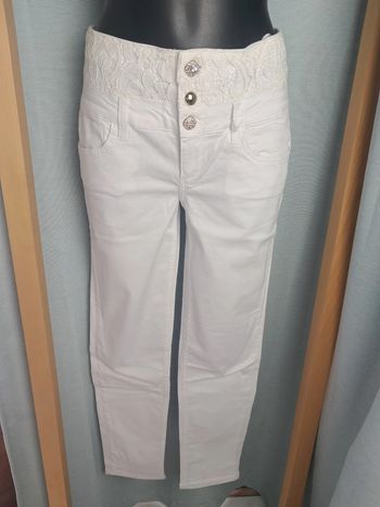Liu Jo jean été blanc dentelle T.40/42 neuf