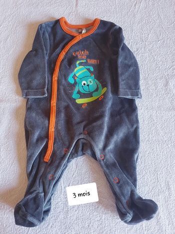 Pyjama velour orchestra 3 ans