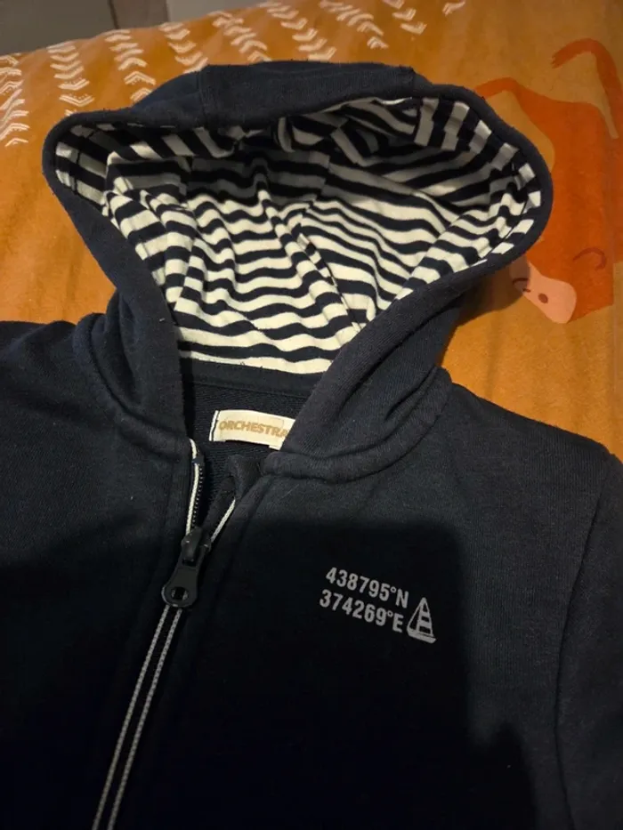 Veste à Capuche bleu marine - photo numéro 3