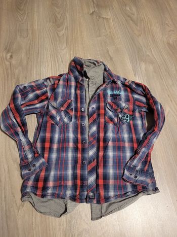 Chemise garçon double chemise orchestra 12 ans