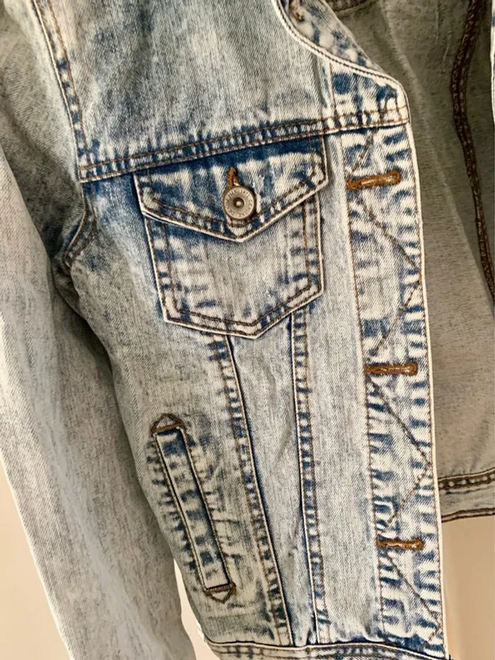 🧥 Veste en jean effet délavé Pimkie – Taille 36 (S) - photo numéro 2