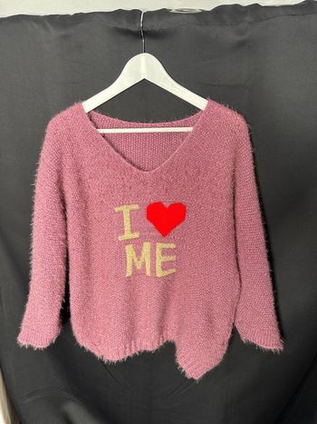 Très beau pull, tout doux vieux rose