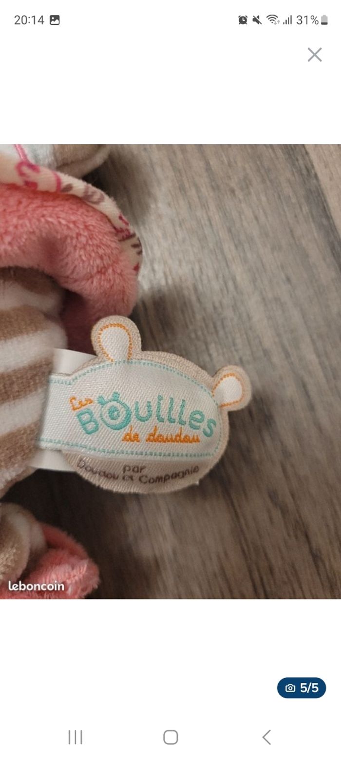 Peluche Hochet Doudou&Compagnie🎀 - photo numéro 5