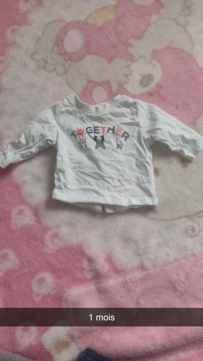 Maillot manches longues 1 mois - photo numéro 4