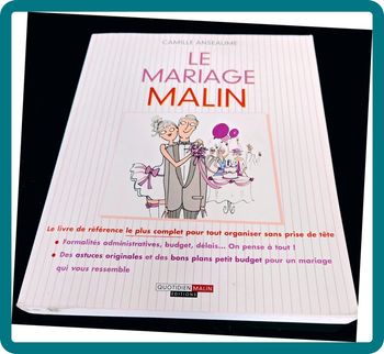 Le mariage malin – Camille Anseaume | Guide organisation & astuces budget, état très bon