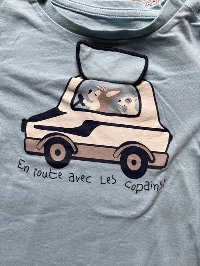 Tee shirt manches longues, 12 mois - photo numéro 3