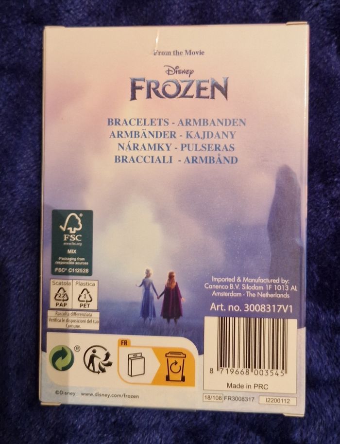 Lot de 2 bracelets La reine des neiges - photo numéro 2