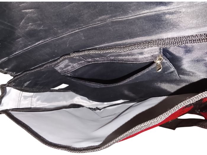 Besace simili cuir à bandes - photo numéro 3