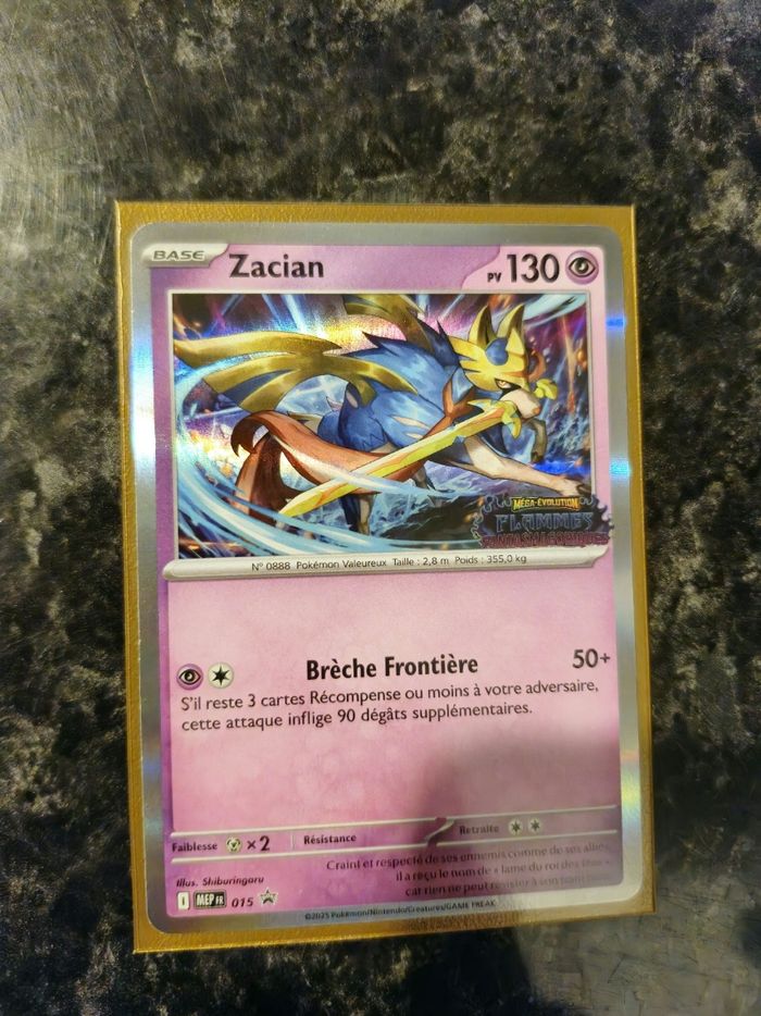 Pokemon zacian promo stamp m02 Flammes fantasmagorique - photo numéro 3