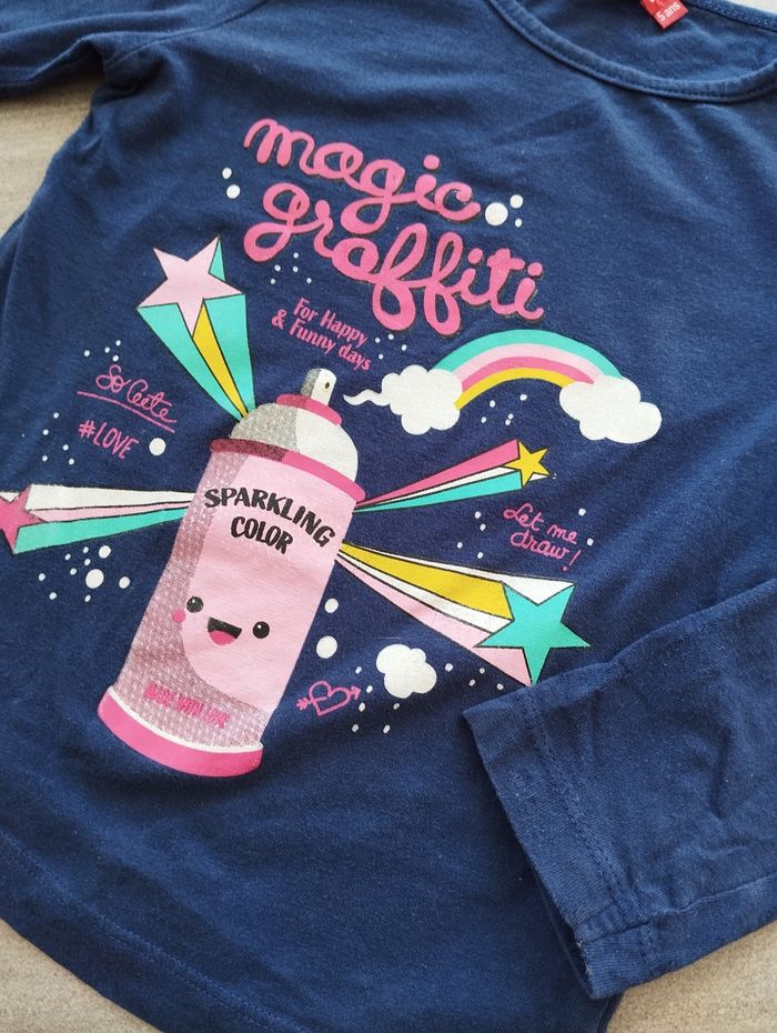 T shirt manches longues 5 ans fille - photo numéro 2