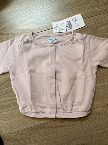 Gilet 6mois Vertbaudet fille, rose pale