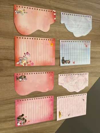 Lot de 28 feuilles carnet spirale diddl