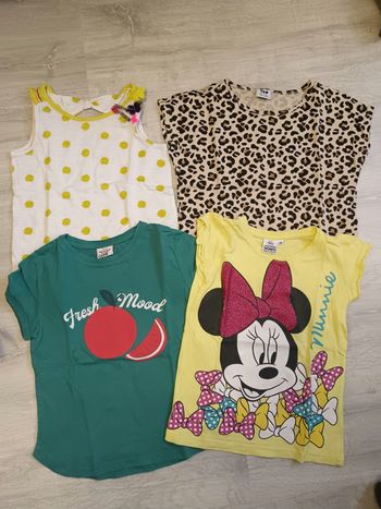 Lot 4 t shirts manches courtes 