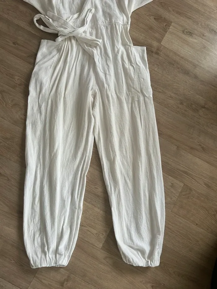 Guru jagat combinaison pantalon blanche coton , femme, taille 1/36 - photo numéro 3