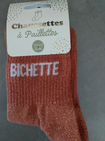 Chaussettes à paillettes Bichette