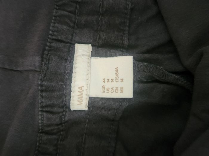 Pantalon grossesse coton élastiqué taille 44 noir - photo numéro 3