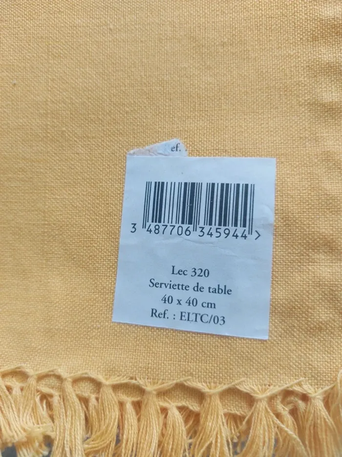 Serviettes de table - photo numéro 3