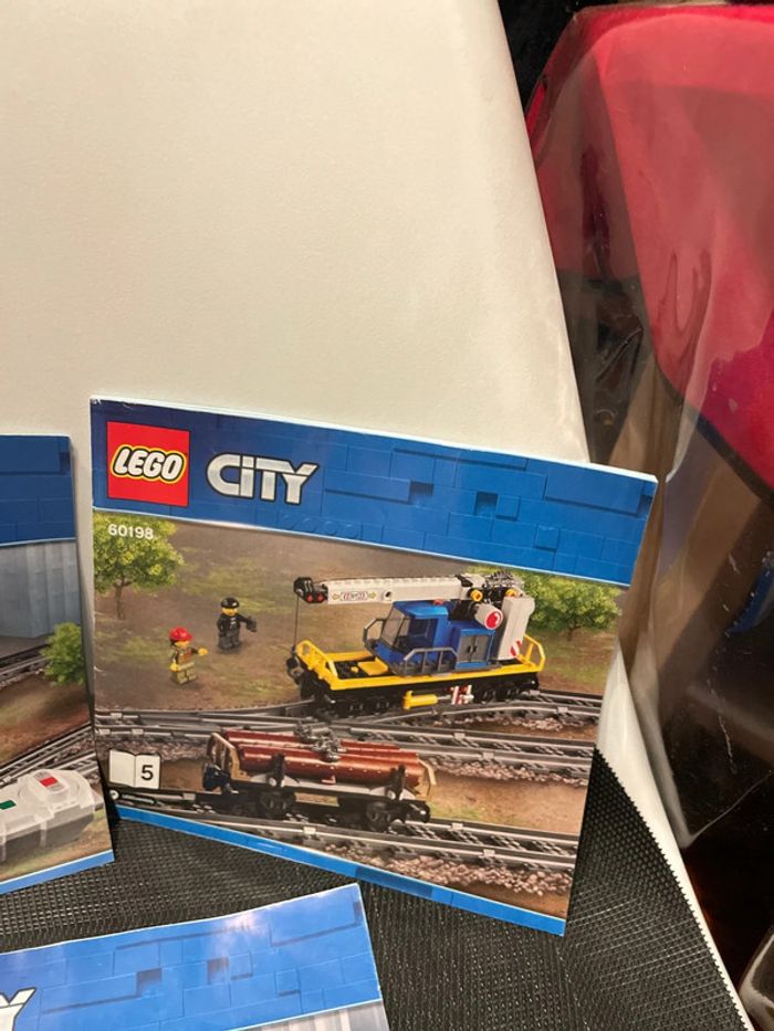 Lego city 60198 lot 3 notices uniquement (3-5-6) train de marchandises - photo numéro 3