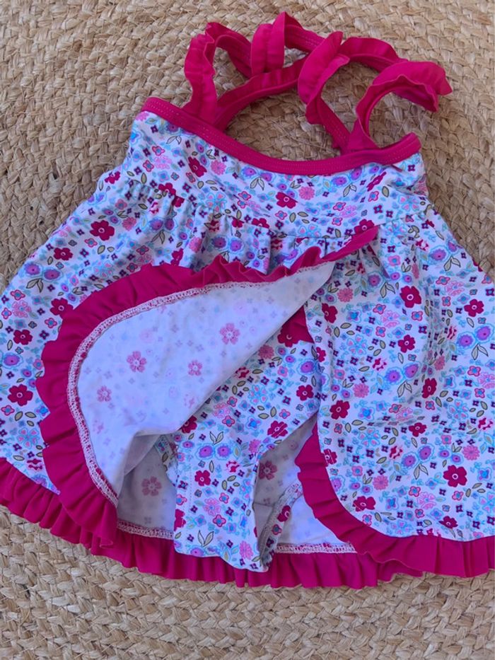 Fille 👧🏻 Maillot de bain robe rose - Taille 12/18 mois - photo numéro 3