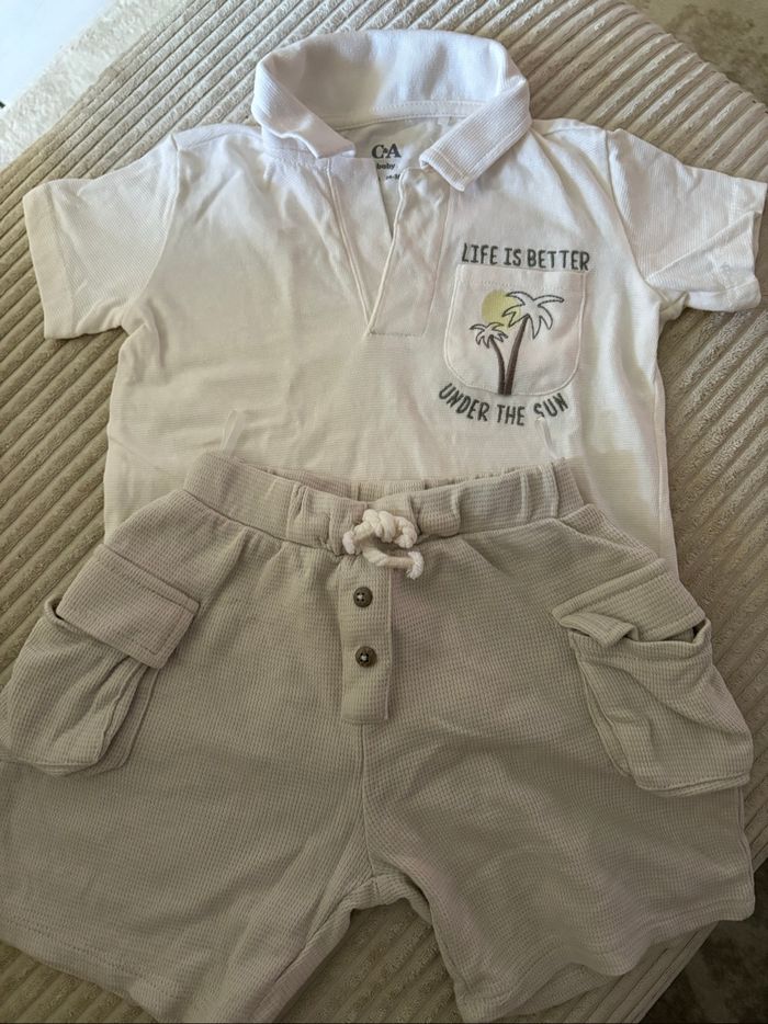 Ensemble, polo et short, neuf.