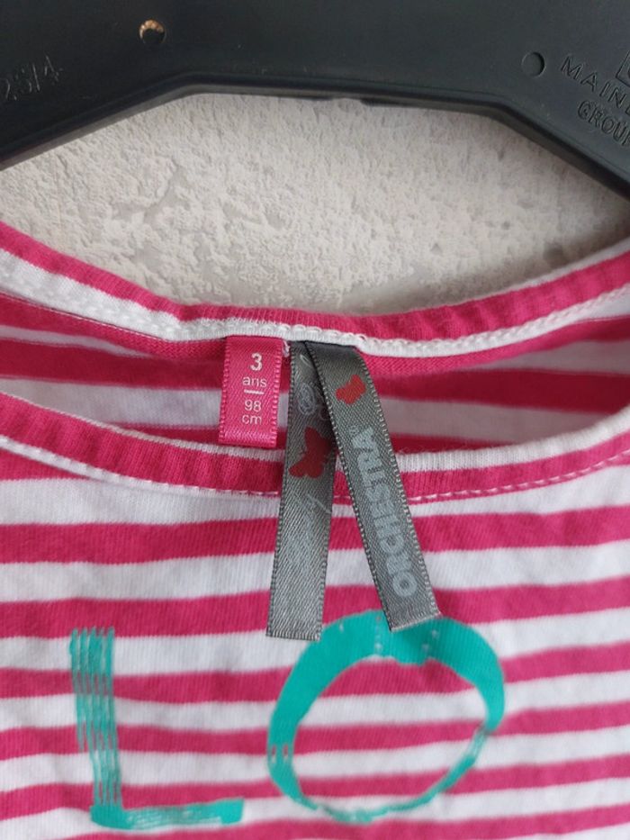 Tee-shirt court Orchestra taille 3 ans (98 cm) - photo numéro 3