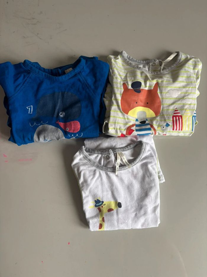 Lot de 3 combinaisons short 24 mois 2 ans
