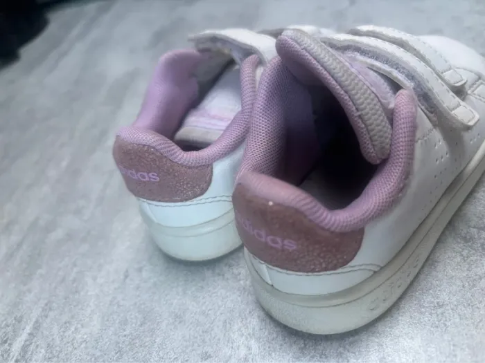 Basket adidas fille taille 23 rose et blanche - photo numéro 4