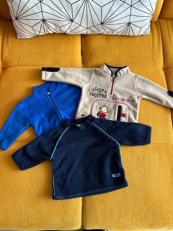 Lot de 3 pulls polaires 6 mois