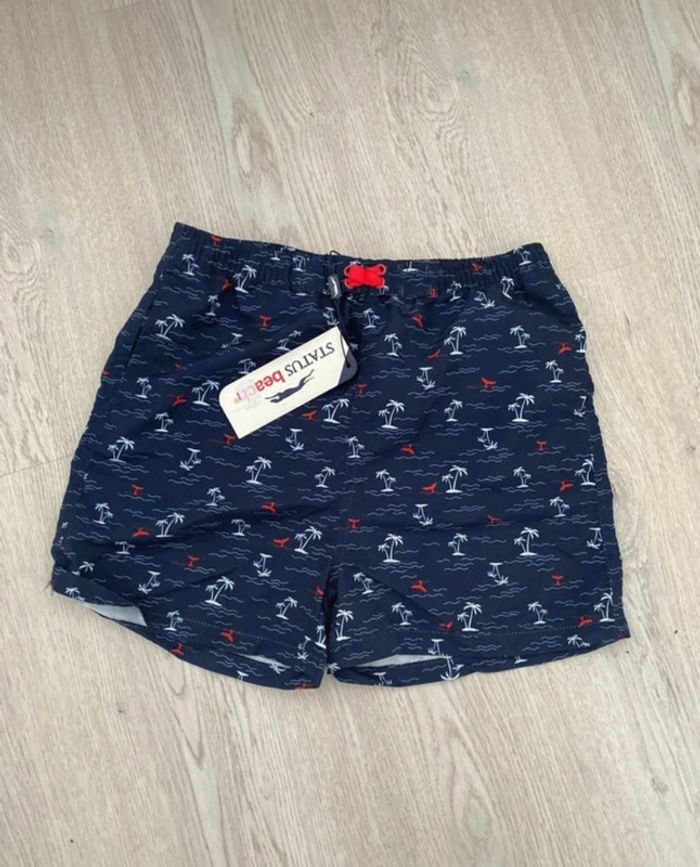 Short bermuda, maillot de bain Status Beach taille 12 ans, neuf