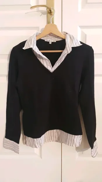 Pull avec chemise intégrée taille 38/40