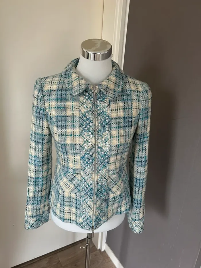 Tonia andresini veste blazer en laine, femme, taille 38