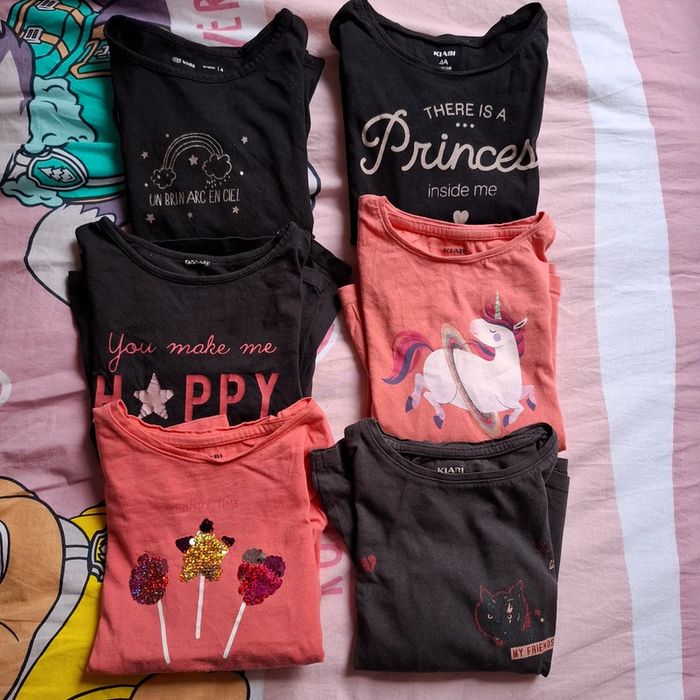 Lot t-shirts fille 4 ans