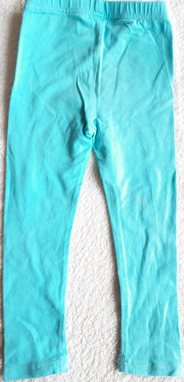 Legging turquoise fille 18-24 mois - photo numéro 2