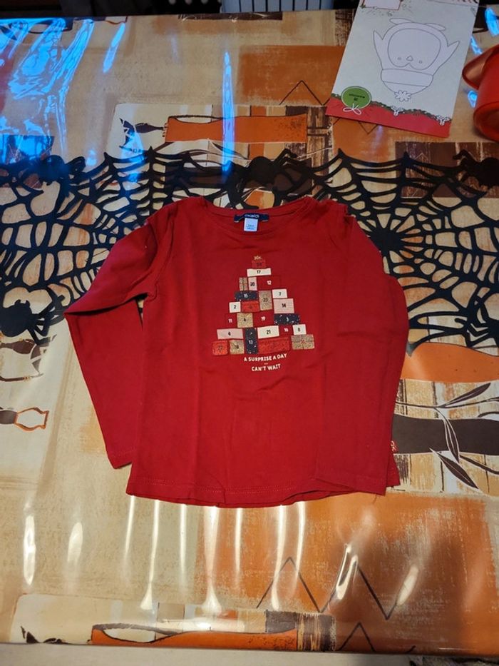 Tee shirt de nöel ML okaidi 3 ans