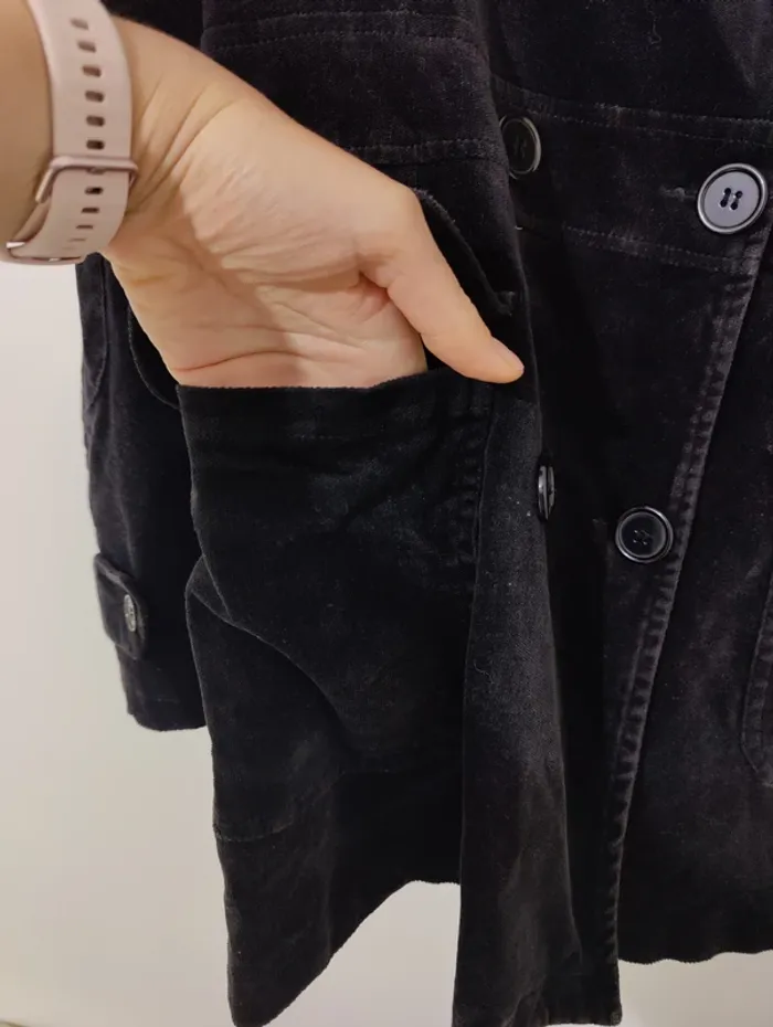 Veste caban velours Cherry T.42 - photo numéro 3