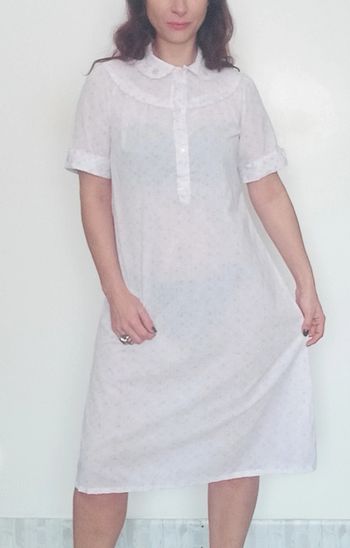 Chemise de nuit fleurie vintage taille 38