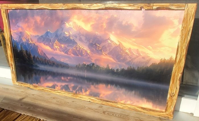 Tableau lac et montagne - photo numéro 3