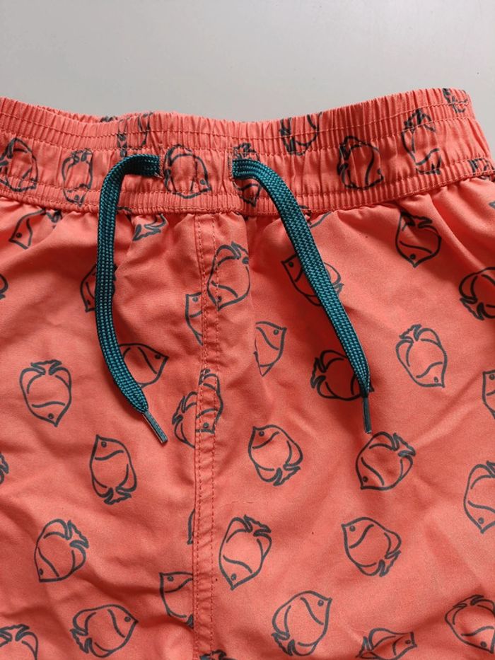 Short de bain orange poisson 8 ans - photo numéro 3