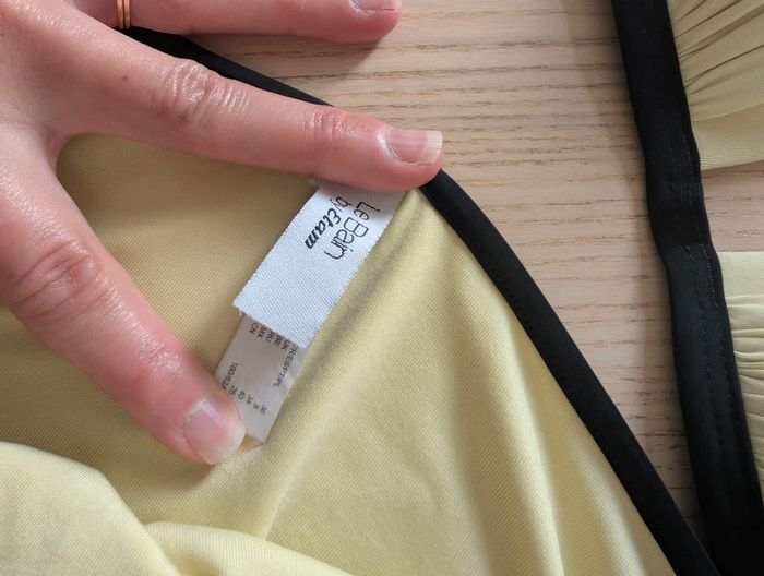 Maillot deux pièces jaune pâle Etam - photo numéro 4