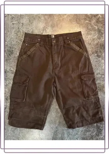 Short carpenter marron homme RK Holmes 36x32 Pantaloncini carpentiere uomo Zimmermannsshorts Herren