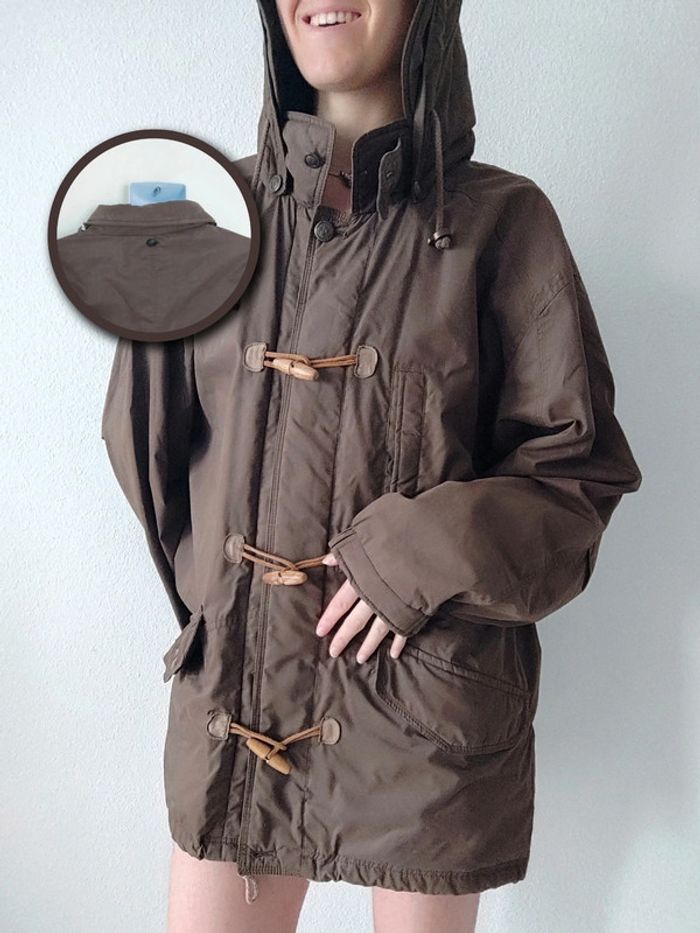 Duffle-coat marron capuche amovible vintage / Goanna American Flavor - 40/L à 42/XL