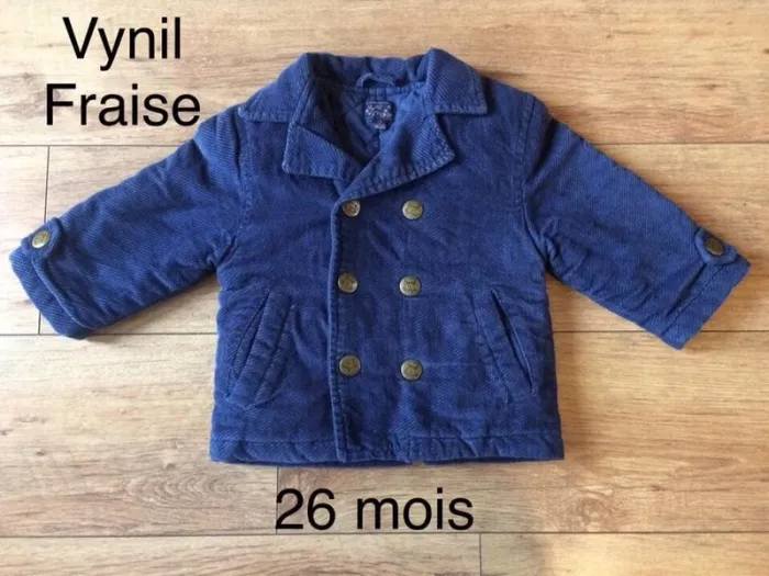 Manteau fille Vinyl Fraise 26 mois