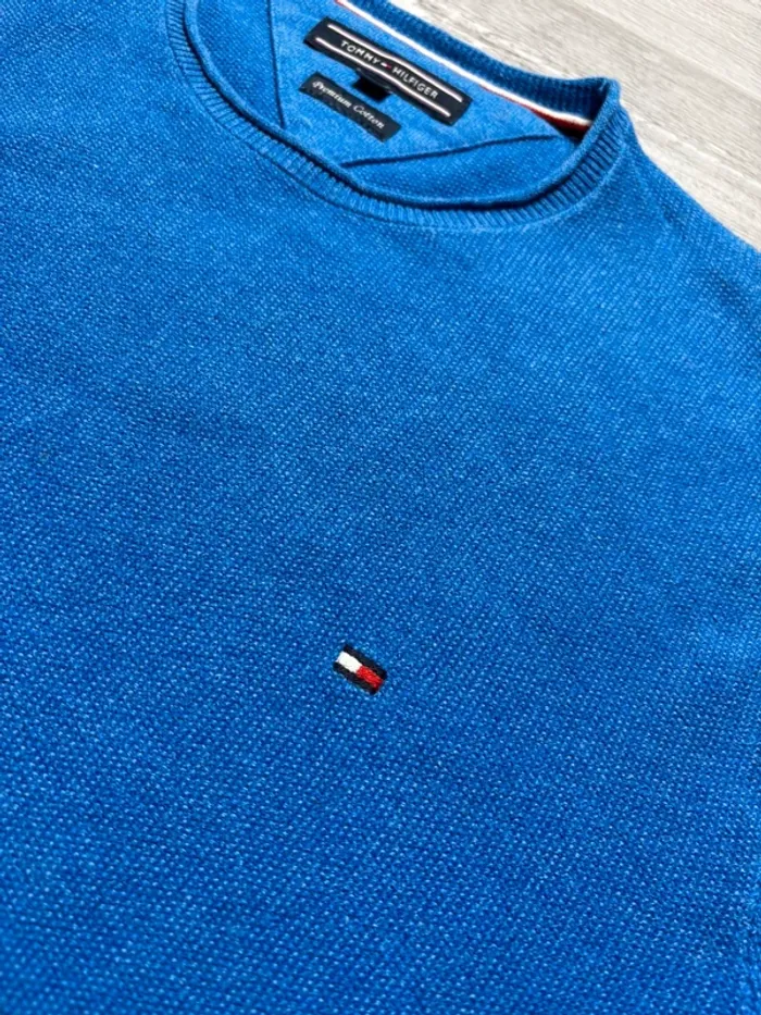 Pull Tommy Hilfiger - Bleu - Taille M - photo numéro 4