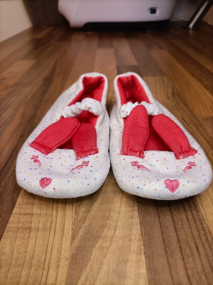 Chaussons lapins blanc et rose 27 tex - photo numéro 4