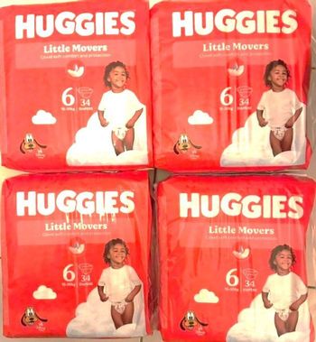 Huggies - Couches bébés Little Movers Taille 6